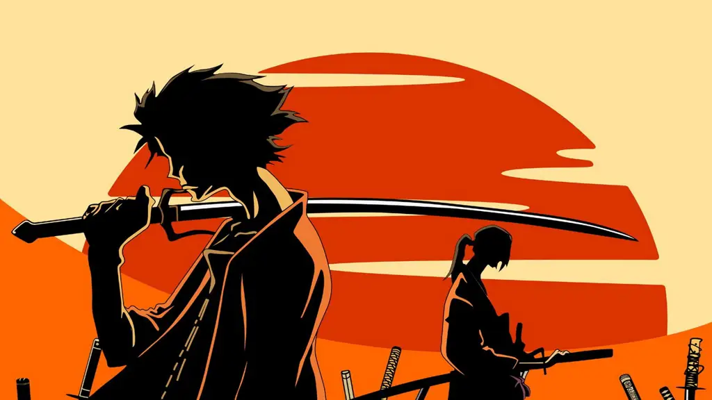 Samurai Champloo dan Kingdom: Anime Sejarah yang Menarik Gambar anime samurai dengan latar belakang Jepang kuno