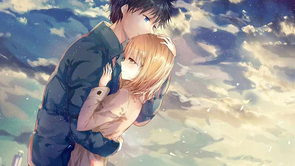 Momen romantis dalam anime Isekai Pasangan anime romantis dalam dunia fantasi