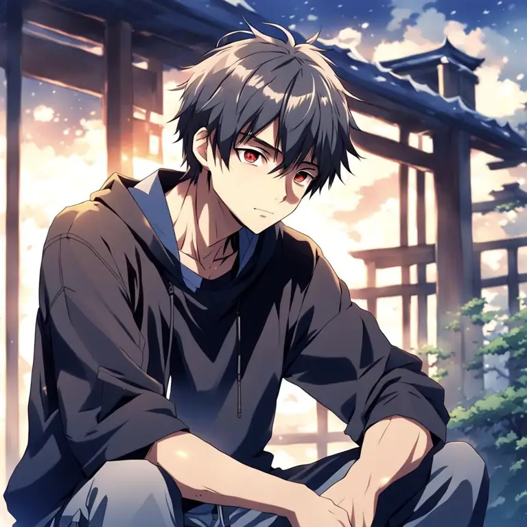 Karakter Anime Tenang Gambar seorang karakter anime dengan kepribadian tenang