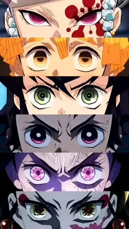 Mata menyeramkan dari karakter anime
