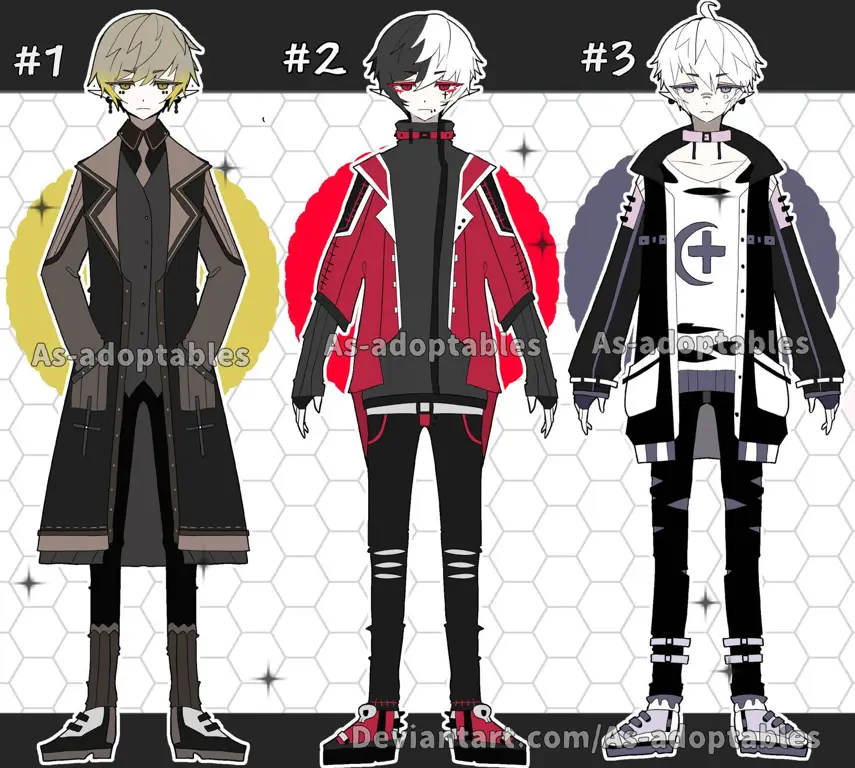 Gambar karakter anime cowok stylish