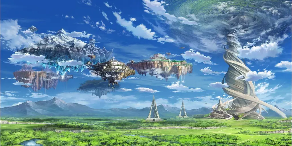 Ilustrasi karakter anime di dunia isekai Gambar berbagai karakter anime di dunia fantasi
