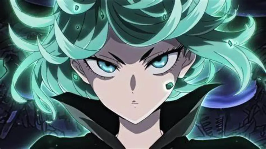 Kekuatan yang luar biasa dari karakter utama Gambar karakter anime yang sangat kuat
