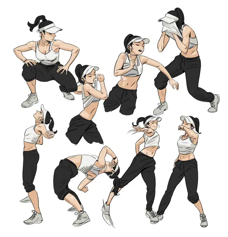 Karakter Anime dengan Pose Keren Gambar karakter anime dengan pose keren