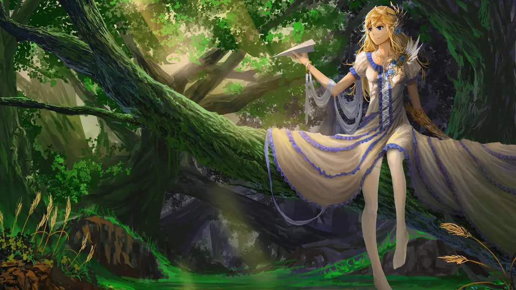 Anime yang menenangkan Gambar gadis anime yang sedang bersantai