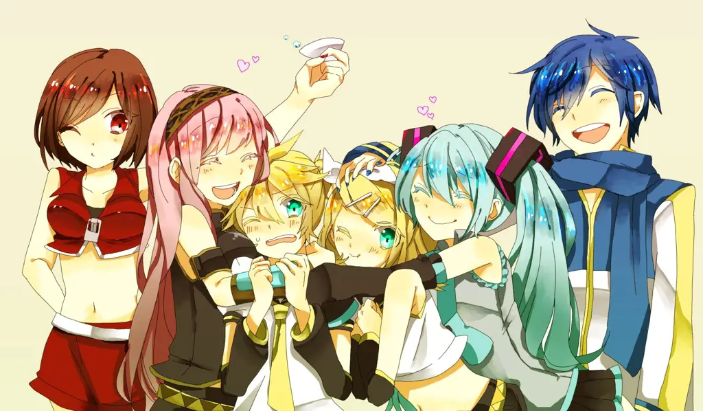 Temukan Kebahagiaan dalam Persahabatan Anime Gambar beberapa karakter anime yang sedang tertawa dan bahagia bersama