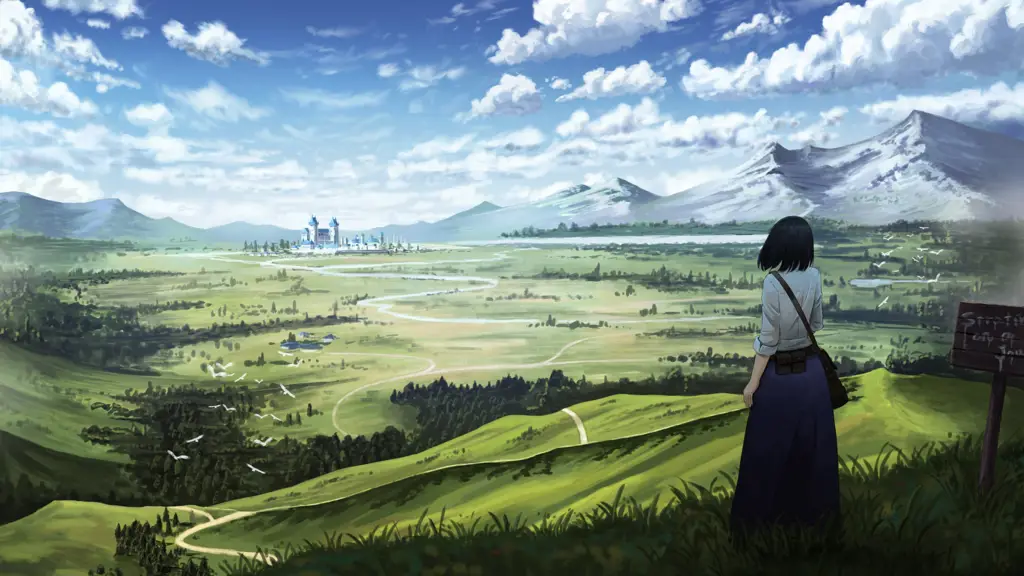 Pemandangan Anime yang Menginspirasi Gambar pemandangan anime yang indah dan menenangkan