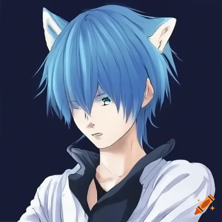 Cowok Anime Bertelinga Rubah Ilustrasi anime cowok bertelinga rubah