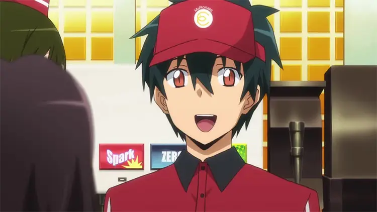 Karakter anime bekerja keras
