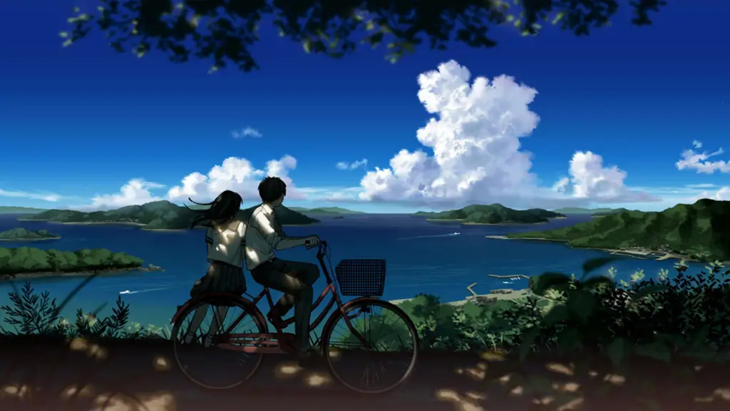 Keindahan Grafis Anime Pemandangan anime yang indah dan menawan