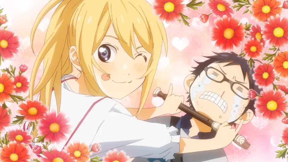 Pertumbuhan Pribadi dan Emosional Gambar kolase Your Lie in April dan Haikyuu