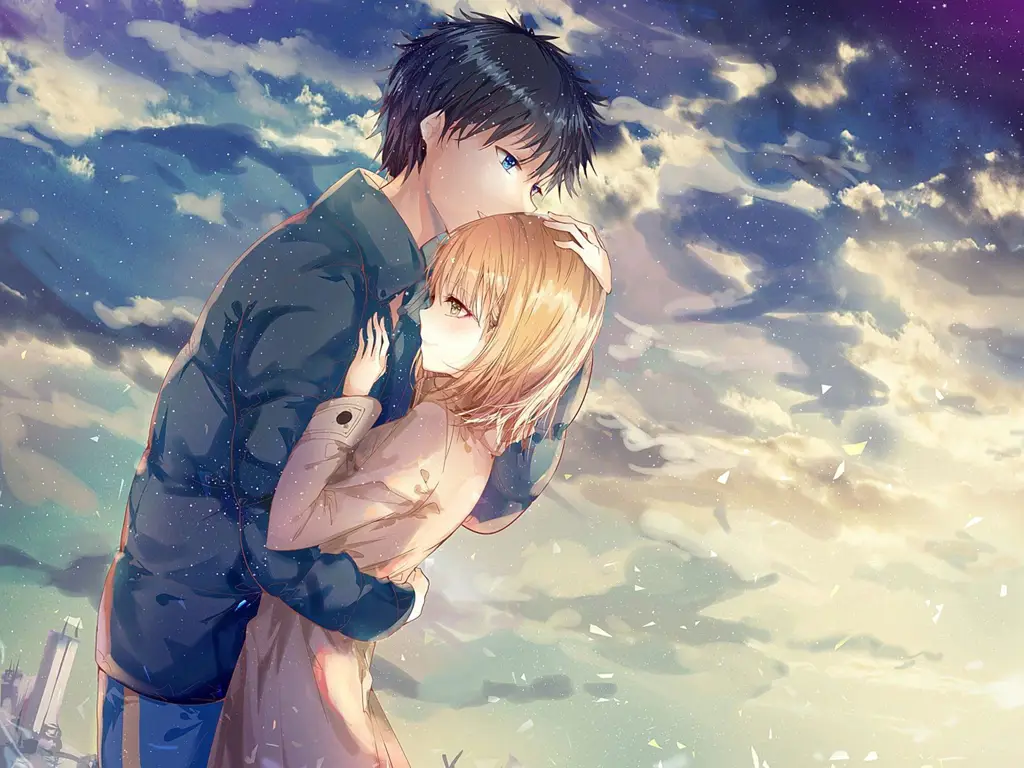 Momen romantis dalam anime Pasangan anime yang lucu dan menggemaskan