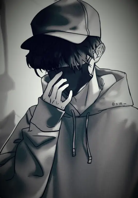 Karakter Anime yang Menggambarkan Kesendirian Gambar karakter anime yang sendirian