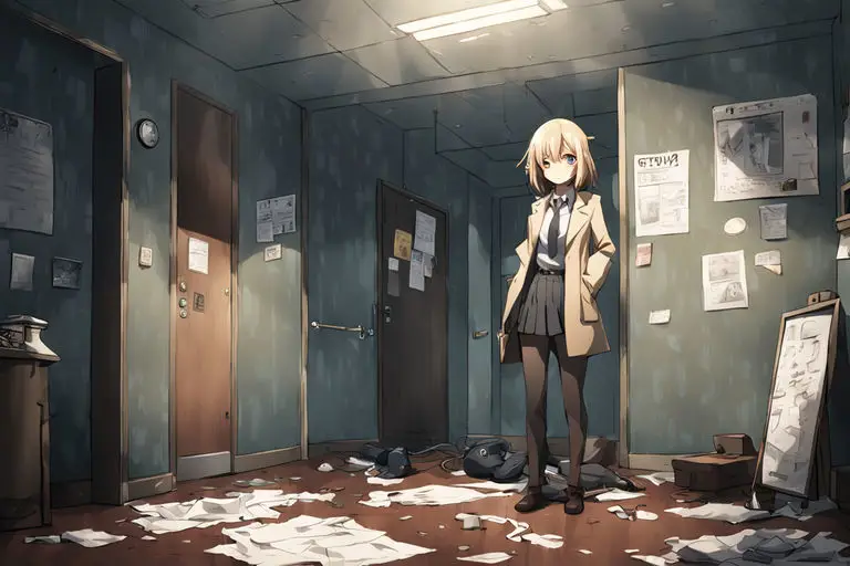 Detektif anime menyelidiki kasus pembunuhan misterius Gambar anime detektif yang sedang menyelidiki TKP
