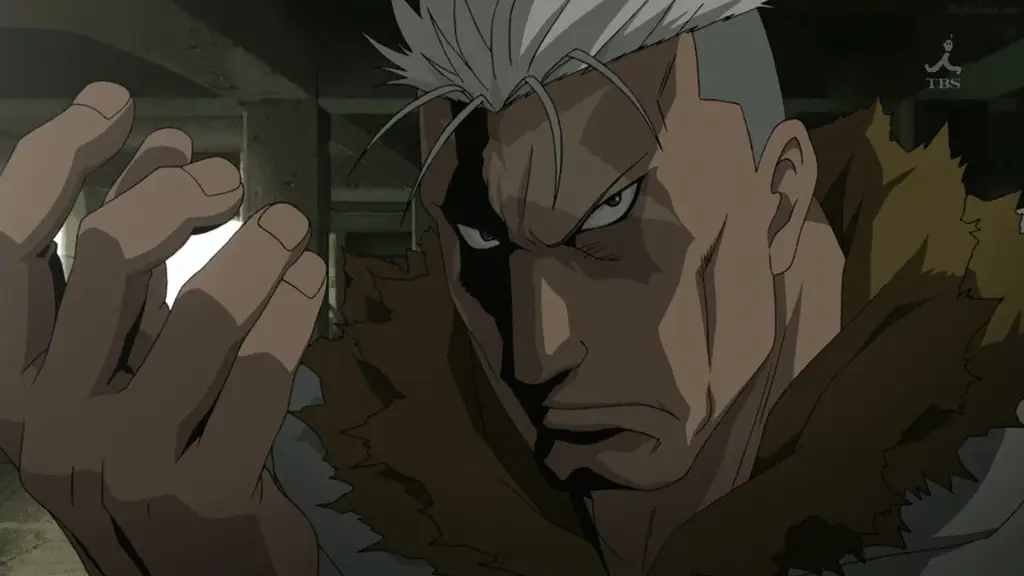 Perjuangan Edward dan Alphonse Elric Gambar cuplikan adegan anime Fullmetal Alchemist: Brotherhood yang menegangkan