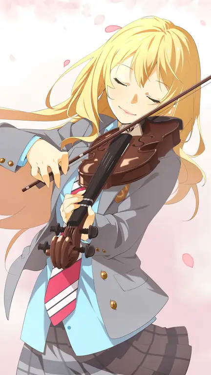 Gambar adegan anime Your Lie in April