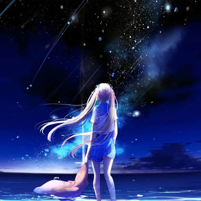 Mencari Makna dalam Kesendirian Gambar karakter anime yang sedang melihat langit sendirian