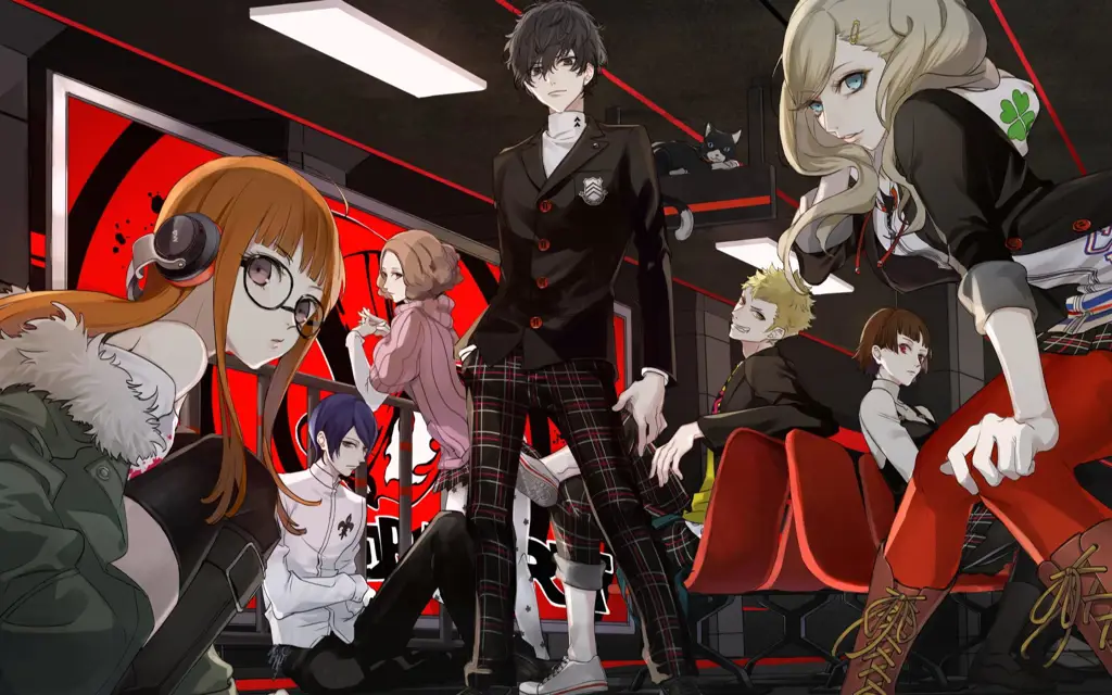 Kelompok Karakter Anime Gambar sekelompok karakter anime