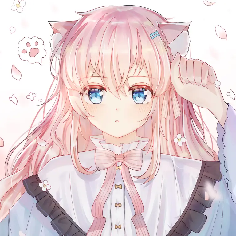 Ilustrasi gadis-gadis anime yang menggemaskan Gambar gadis anime yang imut