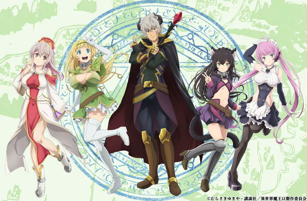 Gambar visual utama anime How Not to Summon a Demon Lord