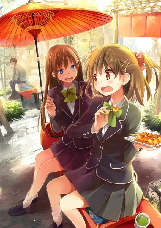Persahabatan dan kerja sama tim Adegan persahabatan karakter anime yang saling melindungi