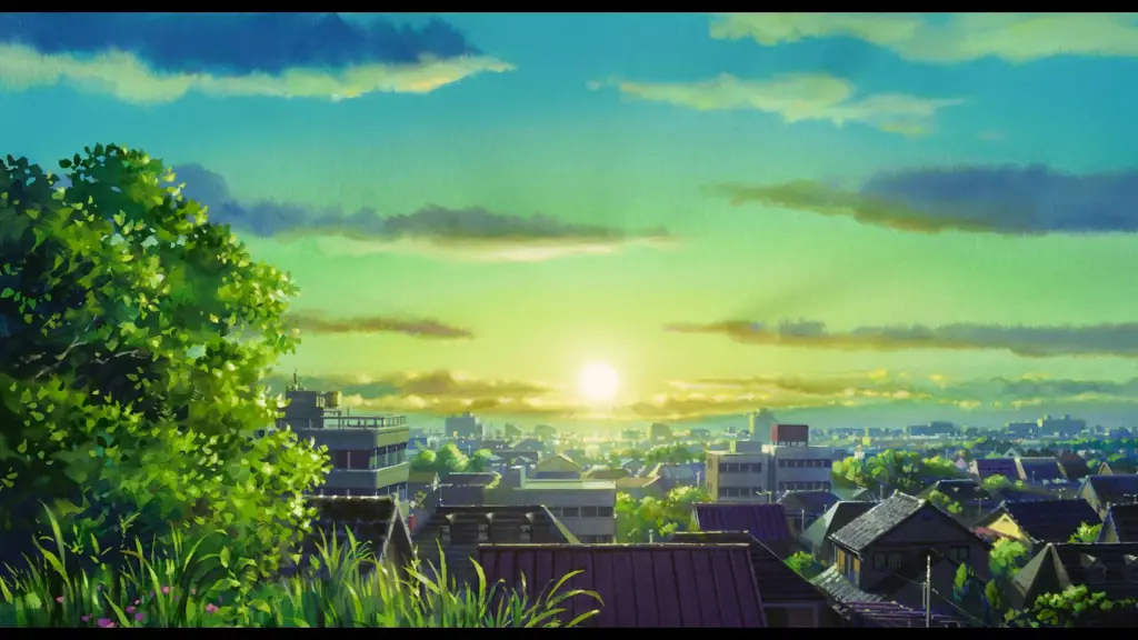 Pemandangan Anime Gambar pemandangan anime yang indah