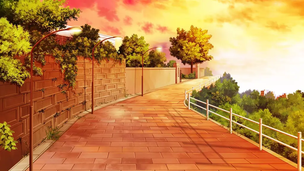 Pemandangan Anime yang Menakjubkan Gambar pemandangan indah dalam anime