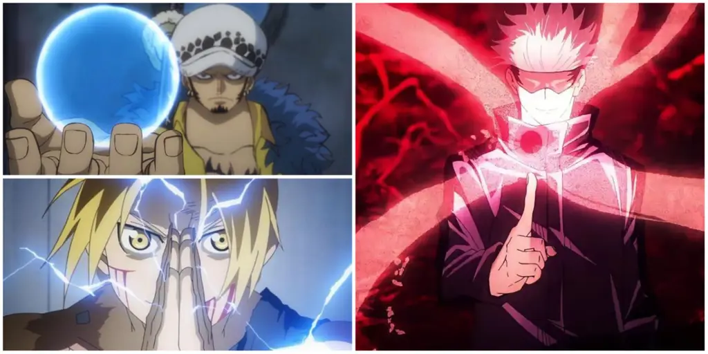 Kekuatan Super yang Menakjubkan Gambar karakter anime dengan kekuatan super
