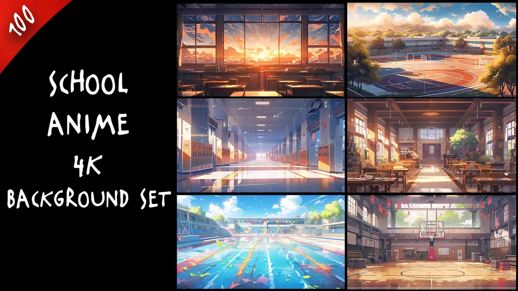 Latar Sekolah Anime Gambar latar sekolah anime