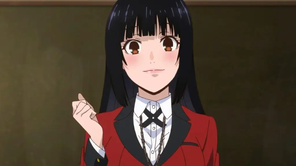 Adegan menegangkan di Kakegurui Gambar cuplikan anime Kakegurui