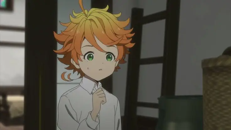 Suasana menegangkan di The Promised Neverland Gambar cuplikan anime The Promised Neverland