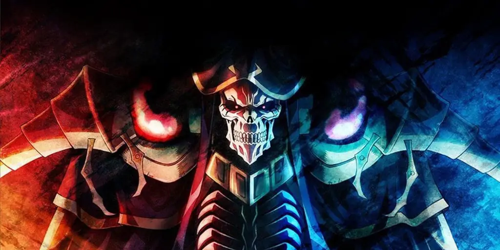 Gambar visual utama anime Overlord