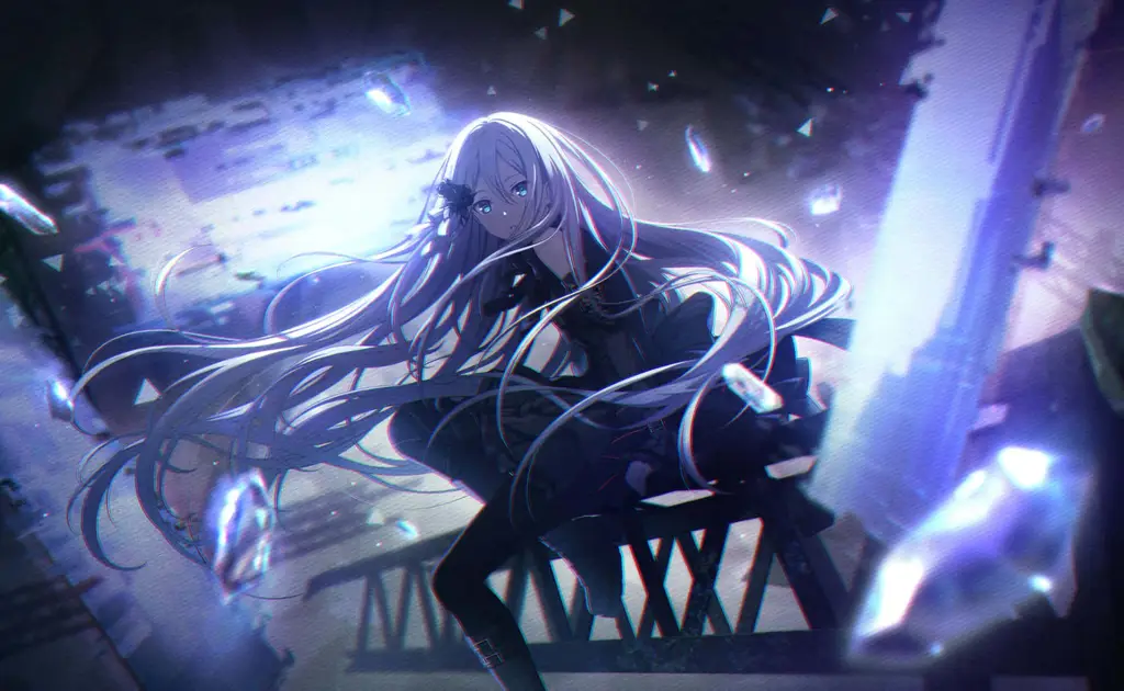 Suasana Misterius dalam Anime Gambar pemandangan misterius dengan estetika anime