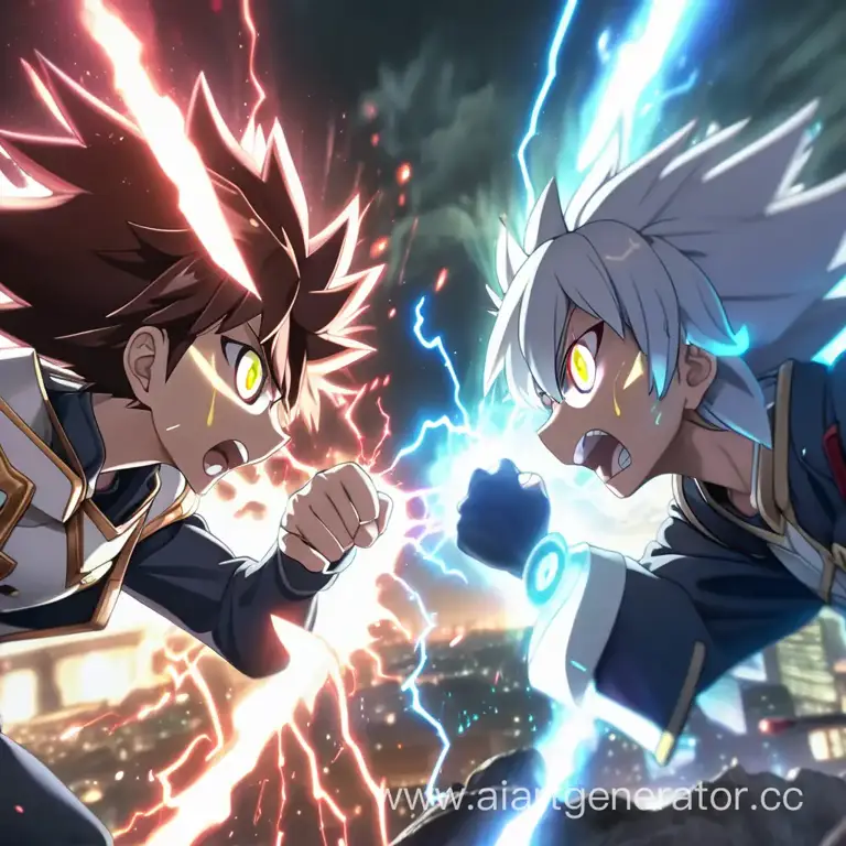 Adegan pertarungan yang menampilkan tokoh utama yang keren Adegan pertarungan anime epik