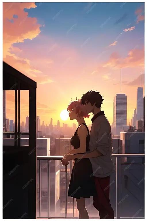 Momen Romantis Anime yang Tak Terlupakan Pasangan anime dalam adegan romantis