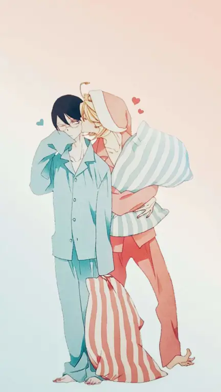 Contoh gambar anime yaoi dengan kualitas animasi yang tinggi Seni anime yaoi berkualitas tinggi