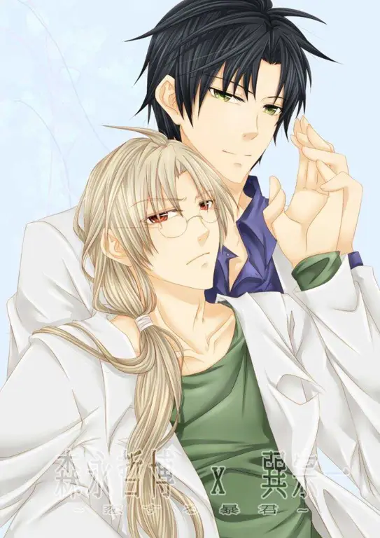 Ilustrasi anime yaoi dengan gaya seni yang unik Ilustrasi anime yaoi