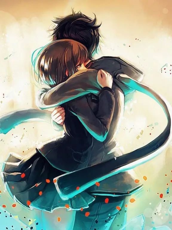 Karakter anime yang sedang jatuh cinta