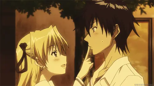 Adegan romantis anime yaoi Ciuman antar karakter anime laki-laki