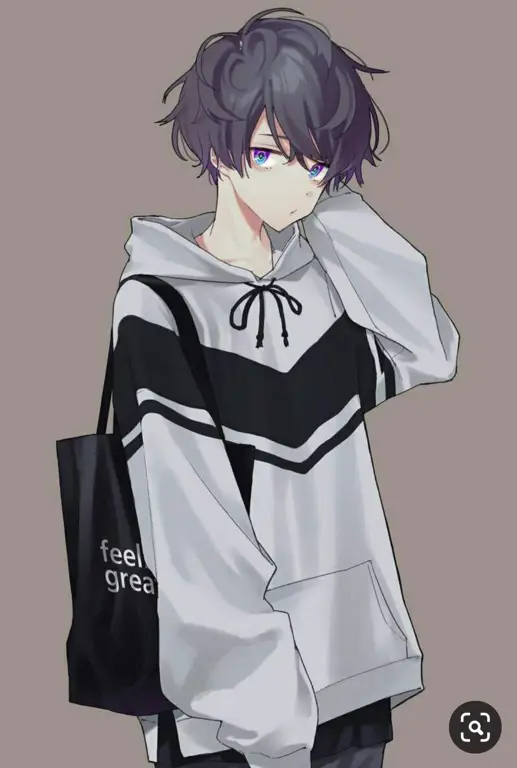 Ilustrasi karakter anime yaoi yang menggemaskan Gambar anime cowok-cowok imut dan menggemaskan