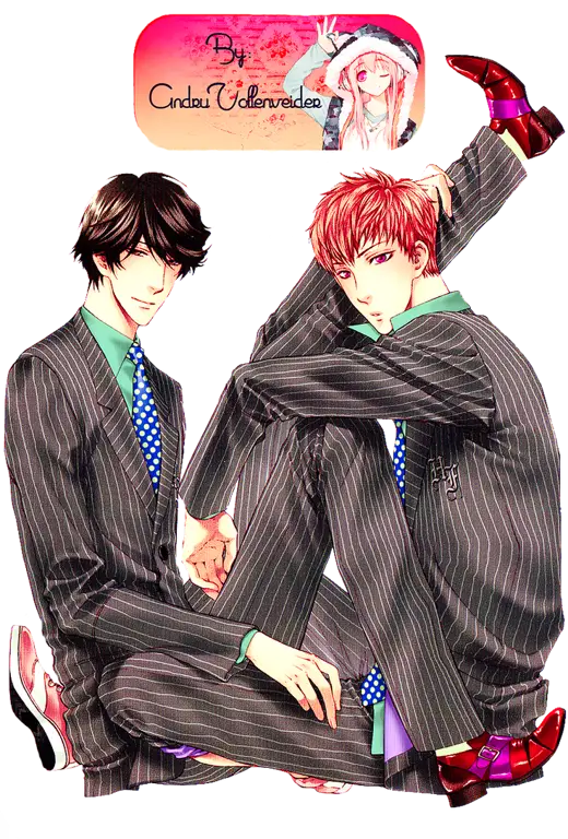 Ilustrasi anime yaoi yang indah Ilustrasi anime yaoi