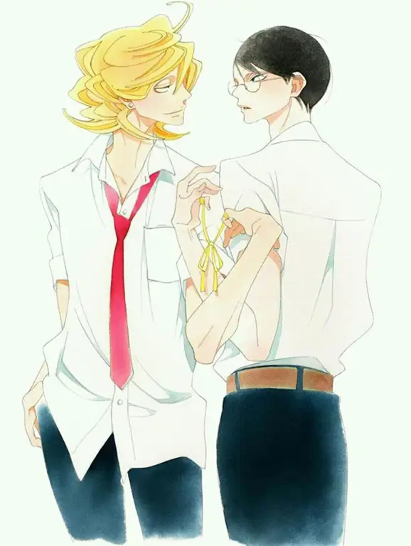 Ilustrasi manga atau anime BL