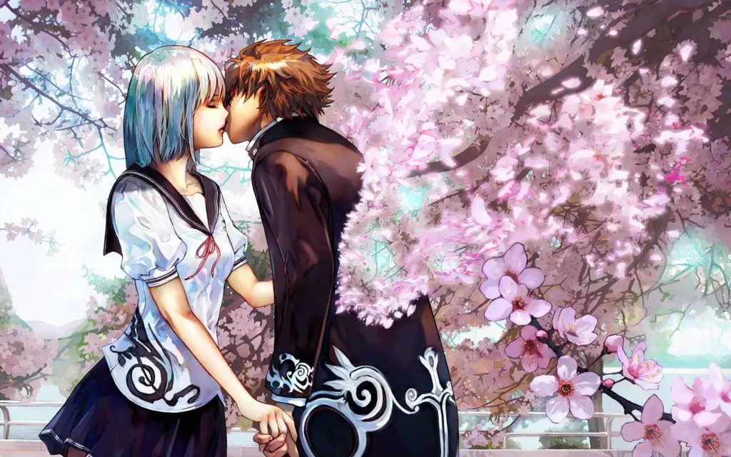 Pasangan Anime Yaoi dalam Adegan Romantis Gambar pasangan anime yaoi dalam adegan romantis