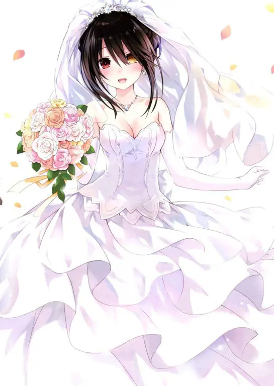 Desain gaun pengantin ala anime Gaun pengantin anime