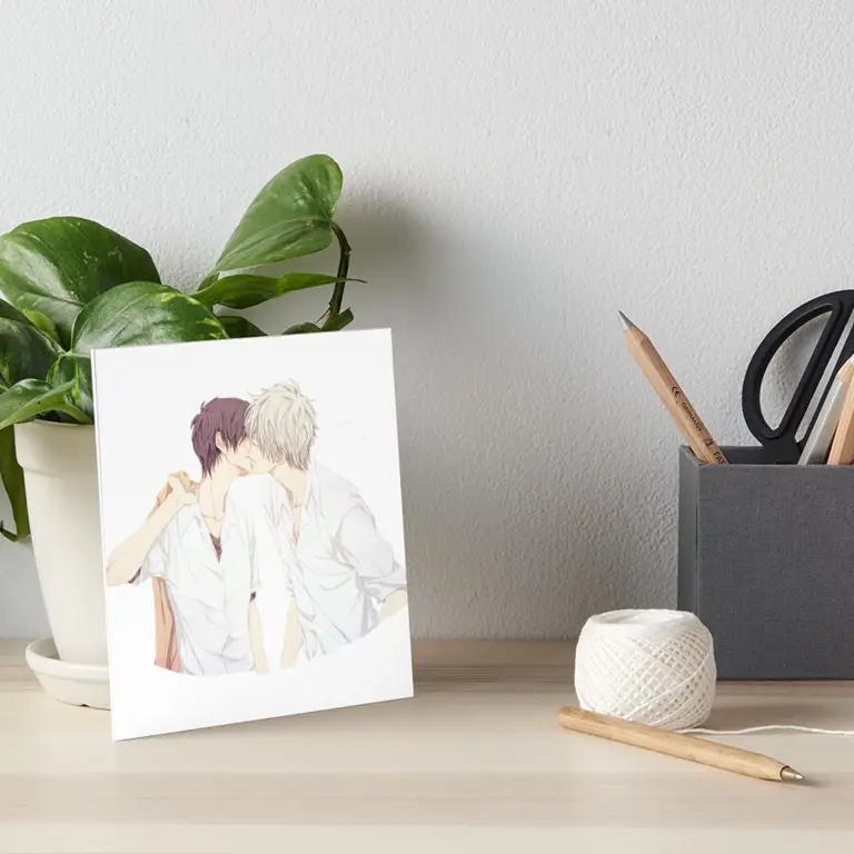 Pasangan Anime Yaoi yang Romantis Ilustrasi pasangan anime yaoi