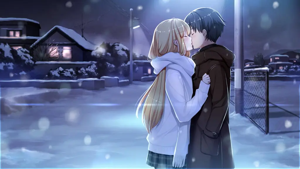 Kisah cinta yang manis dan mengharukan Pasangan anime yang bahagia dan saling mencintai