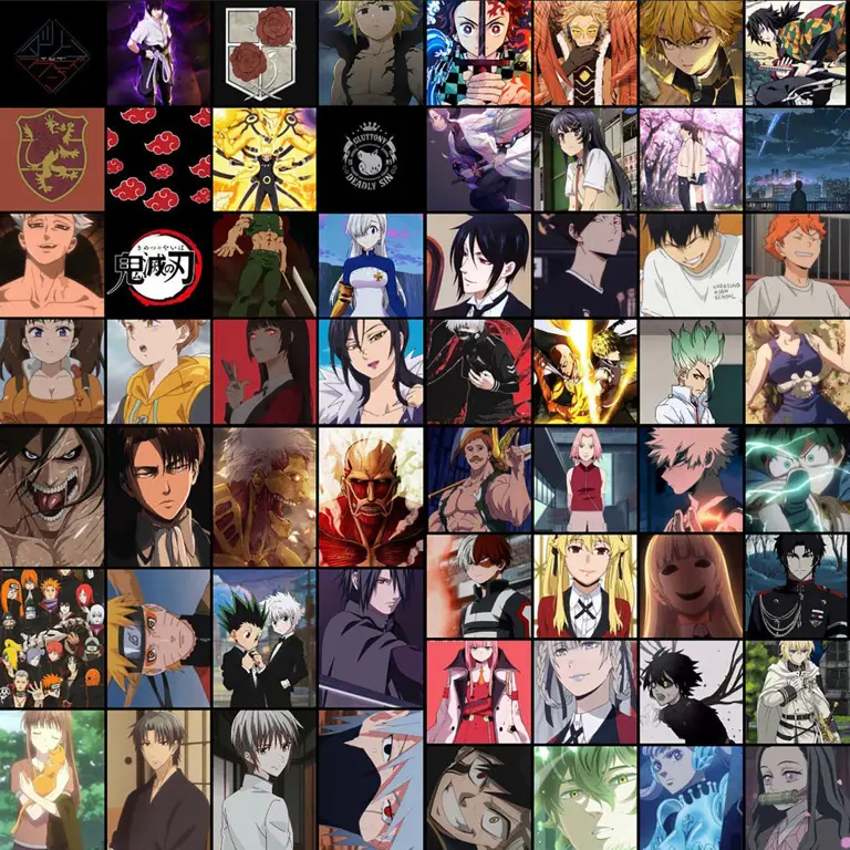 Berbagai Anime Rekomendasi Kumpulan adegan dari berbagai anime yang direkomendasikan