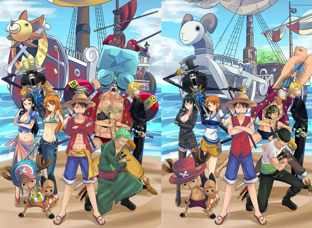 Petualangan seru bersama kru Topi Jerami Kru Topi Jerami One Piece