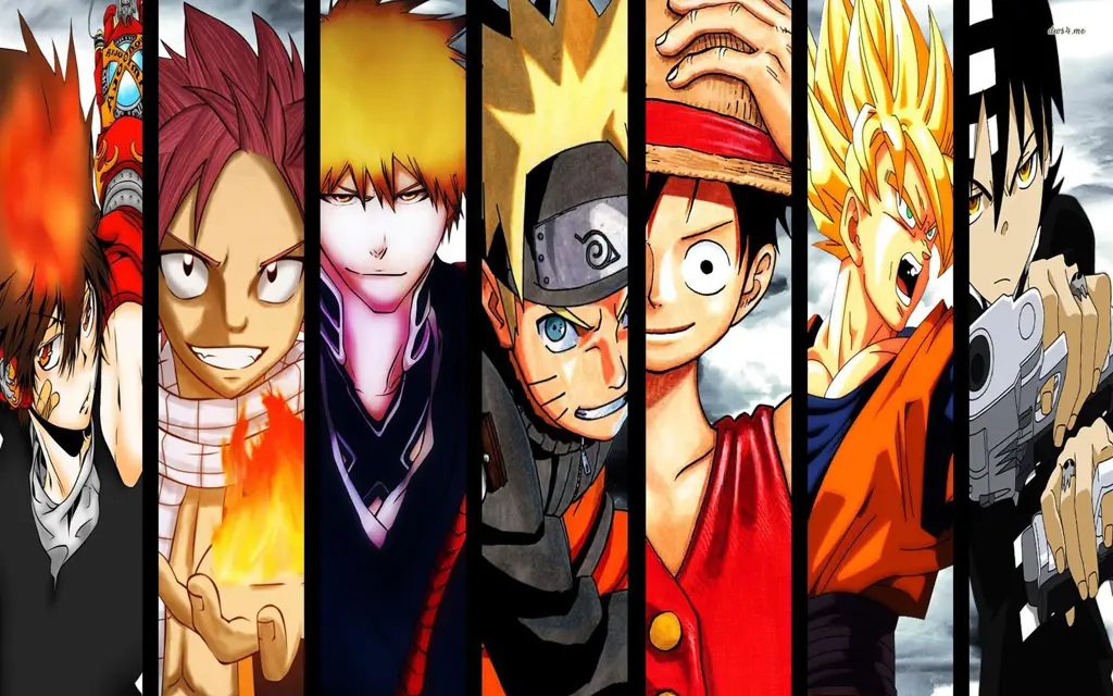 Koleksi Poster Anime Berbagai macam poster anime yang populer