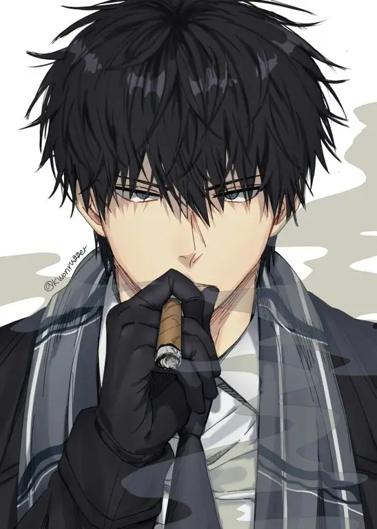 Karakter Anime Pria Menawan Gambar karakter anime pria yang menawan